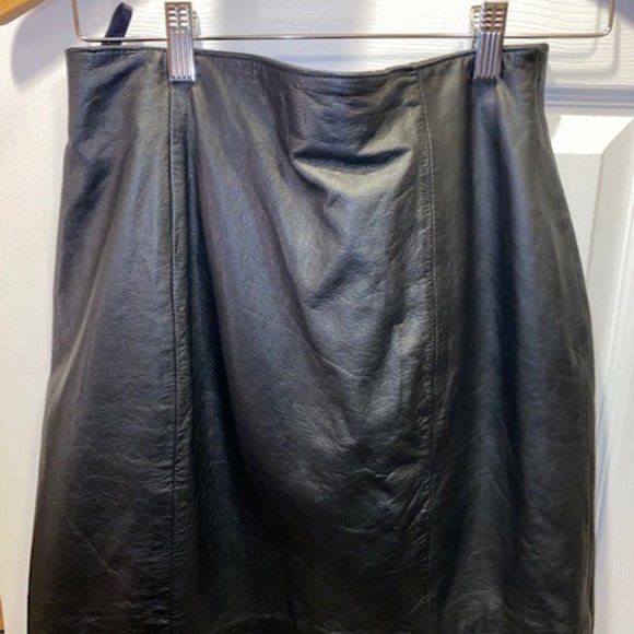 WILSON'S LEATHER SKIRT--BLACK--SIZE 10 - Picture 2 of 4